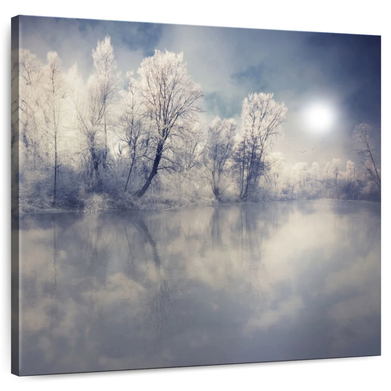 Alvord Misty Winter Forest, H 16 po x l 16 po