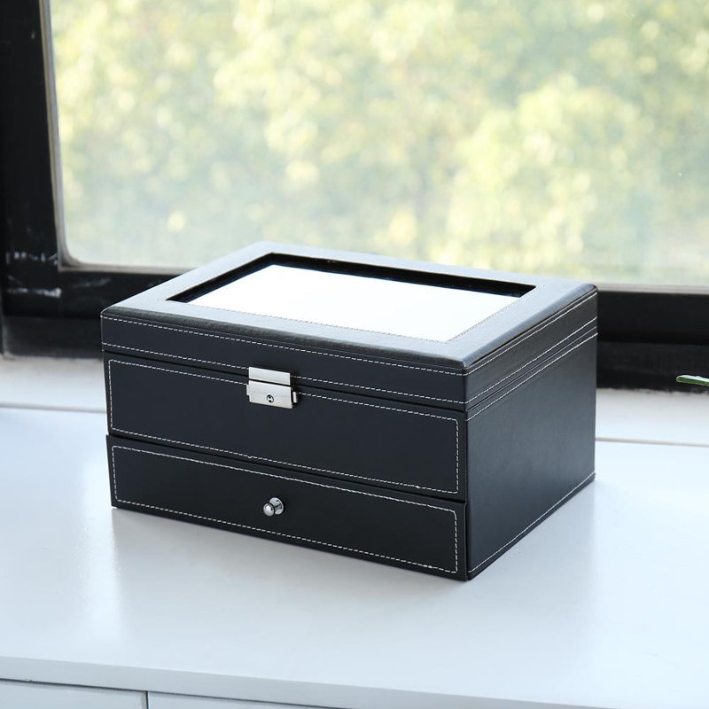 Wood Watch Box +, Black