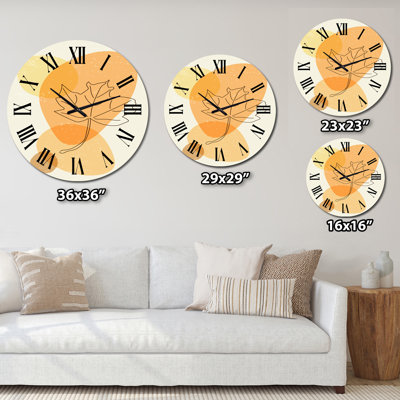 Minimal élémentaire organique et géométrique compostions XXXIV - horloge murale moderne