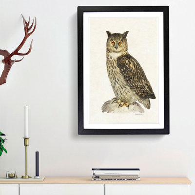 Eurasian Eagle-Owl by Von Wright - Picture Frame Painting Print