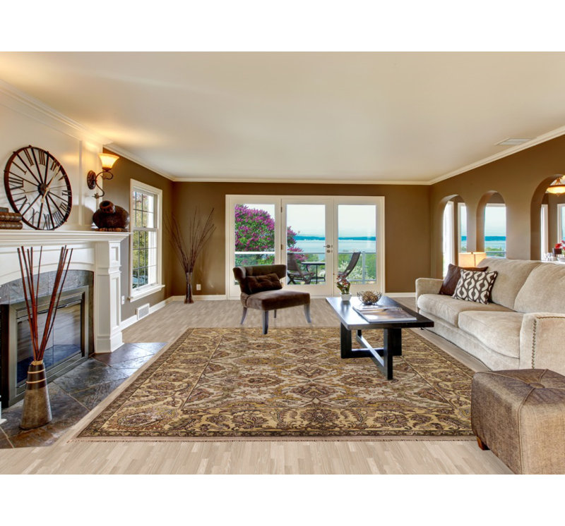 All-Over Floral Agra Indian Area Rug 9x12