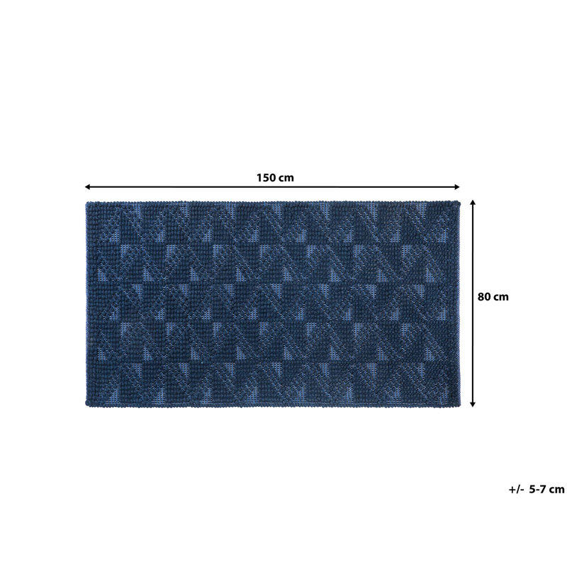 Deja Geometric Wool Hand Woven 80cm X 150cm Area Rug, 80 X 150 Cm