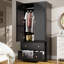 Armoire 2 portes avec 2 grands tiroirs et rangement caché