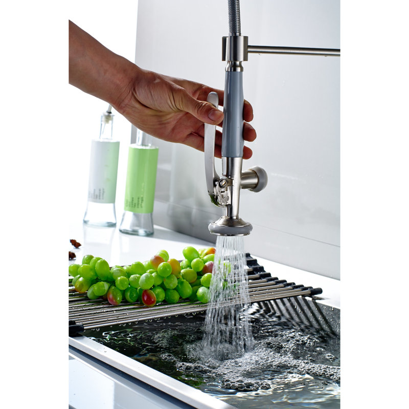 High-pressure Brass Kitchen Faucet Industrial Style For Modern Kitchens