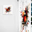 Symphonie abstraite rouge et noire Agathla II - rideau abstrait - velours obscurcissant - 1 panneau-107610124