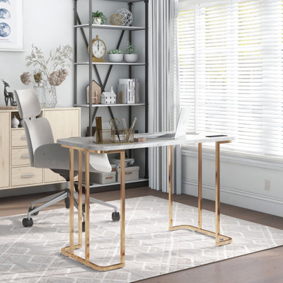 Anya Writing Desk with USB & Power Outlet