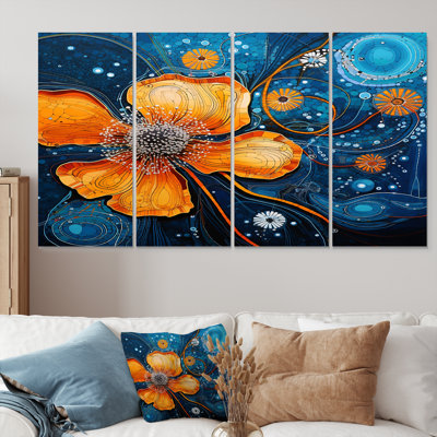 Fairweather - Buttercups Wall Art Decor Set 4 Piece