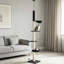 240‑270cm Adjustable Floor‑to‑Ceiling 5‑Tier Cat Climbing Tower with Bed, Hammock & Platforms, Dark Grey