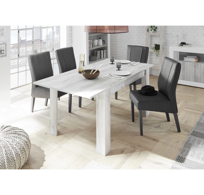 Aarju Extendable Dining Table, White