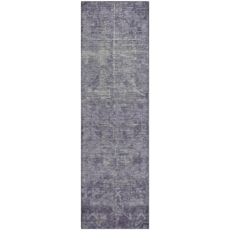 Premium Machine Washable Larock AMF1228 Global Rug, Runner 2'3" x 7'6"