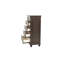 Commode 5 tiroirs en bois gris foncé antique