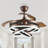 36 Inch Modern Retractable Chandelier Ceiling Fan With Lights And Remote, Silent DC Motor LED Dimmable DIY Shade Ceiling Fan-1861073520-1861073533