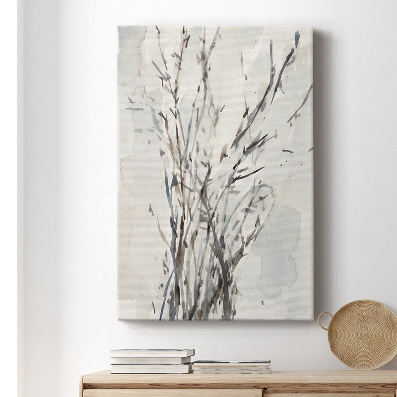 «Watercolor Branches I», impression sur toile tendue, H 27 po x l 16 po x P 1 po