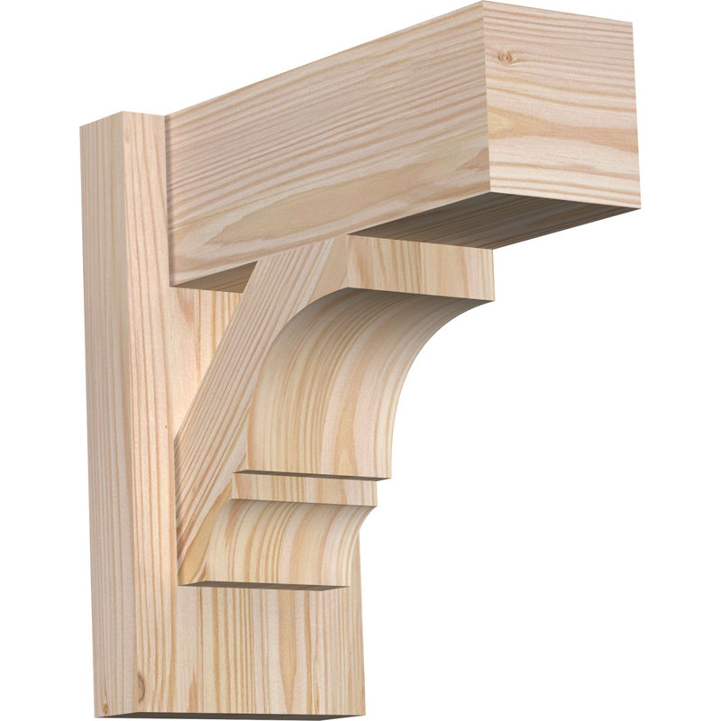 Bloc balboa rustique en bois rustique, P 12 po x H 12 po, Sapin Douglas de 5 1/2 po (lisse)