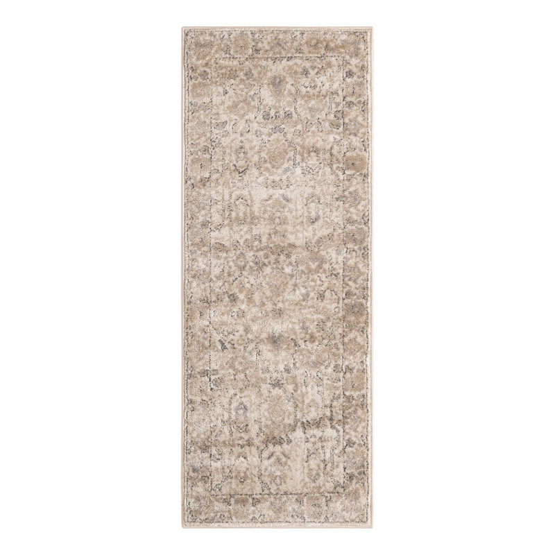 Singleton Oriental Ivory Area Rug, Runner 2' x 5'3"