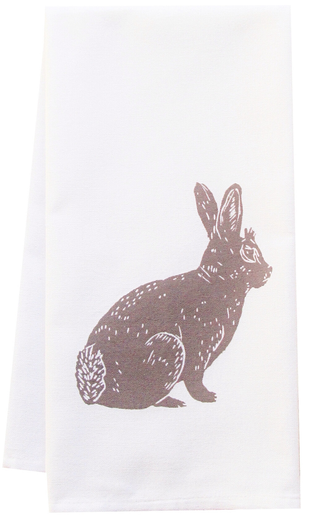 Artgoodies Organic Bunny Block Print Kitchen Towel Reviews Wayfair   Organic Bunny Block Print Kitchen Towel 