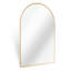 24x32 Inch Gold Metal Framed Arched Bathrrom Mirror for Wall.(W2203P220256)