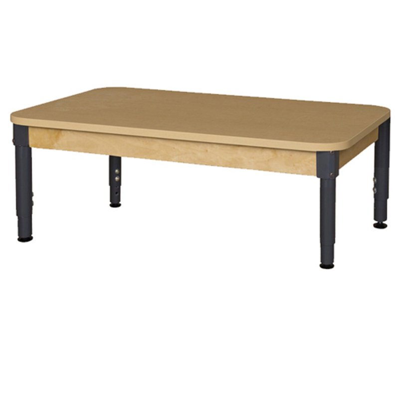 Maple Grain Laminate Adjustable Rectangle Activity Table