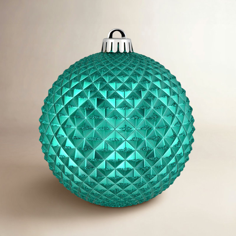 Ornement boule Durian Glitter, Bleu sarcelle