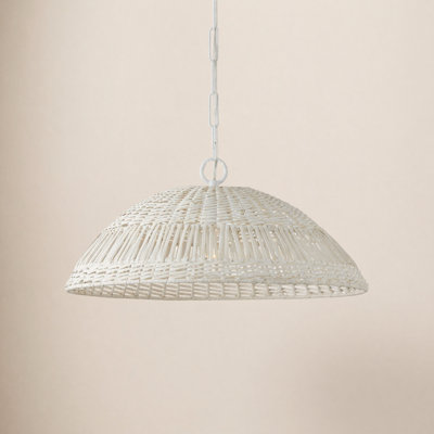 Elfie Single Light Rattan Dimmable Pendant