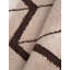 Beige | Tapis d'intérieur brun à motif géométrique 100% laine fabriqué à la main-1242806205