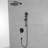 10 Inch Wall Mounted Shower System With Handheld Shower 2 Handle Shower Faucet Set High Pressure Shower Trim Kit With Slide Bar-113861814