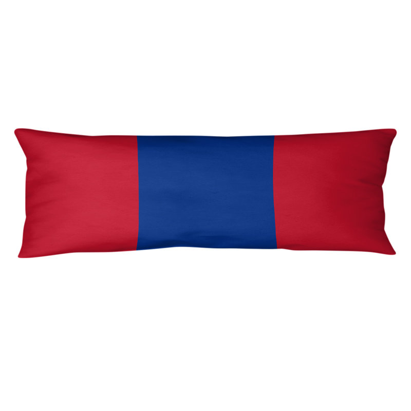 Stripes Medium Polyester/Polyfill Body Pillow, Red and Blue, New England Football