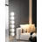 Mid-Century Vintage Wrought Iron and Acrylic Floor Lamp