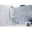 Panneau de douche fixe simple sans cadre 34 po x 58,25 po Vela