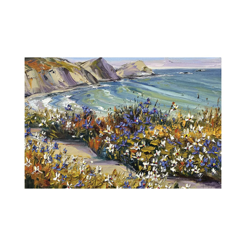 Winter On The Coast by Lisa Elley - Wrapped Canvas Painting, 66.04 cm H x 45.72 cm W x 1.91 cm D