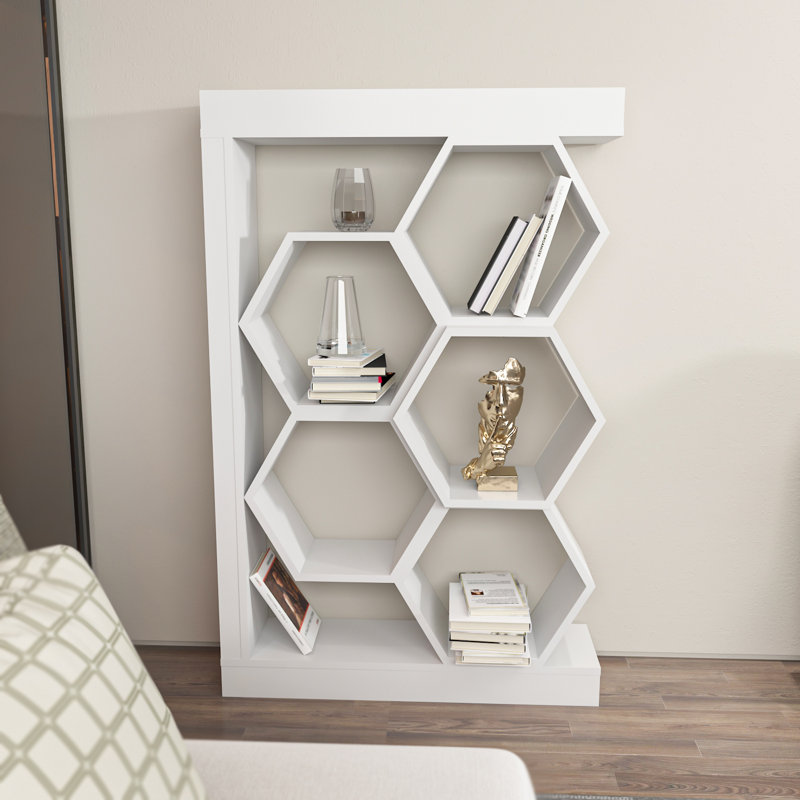 Bibliothèque cubique H 55 "Barriffe, Blanc
