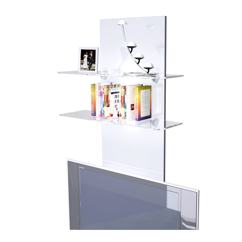 Mccrea 2 Piece Floating Shelf, White (glossy), No