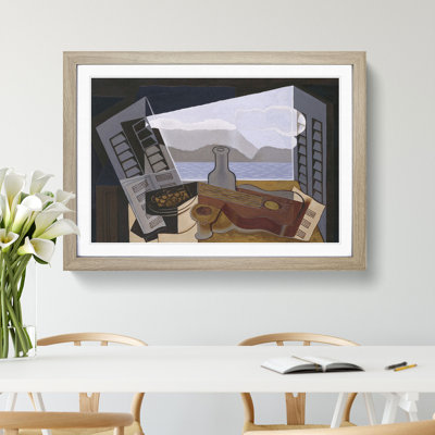 Open Window by Juan Gris - Framed Print