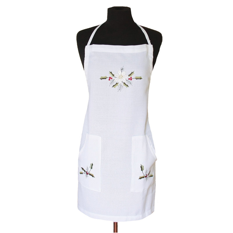 Samuelson Embroidered Hemstitch Apron