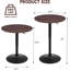 Table basse / bar réglable 39,5 po avec base en métal