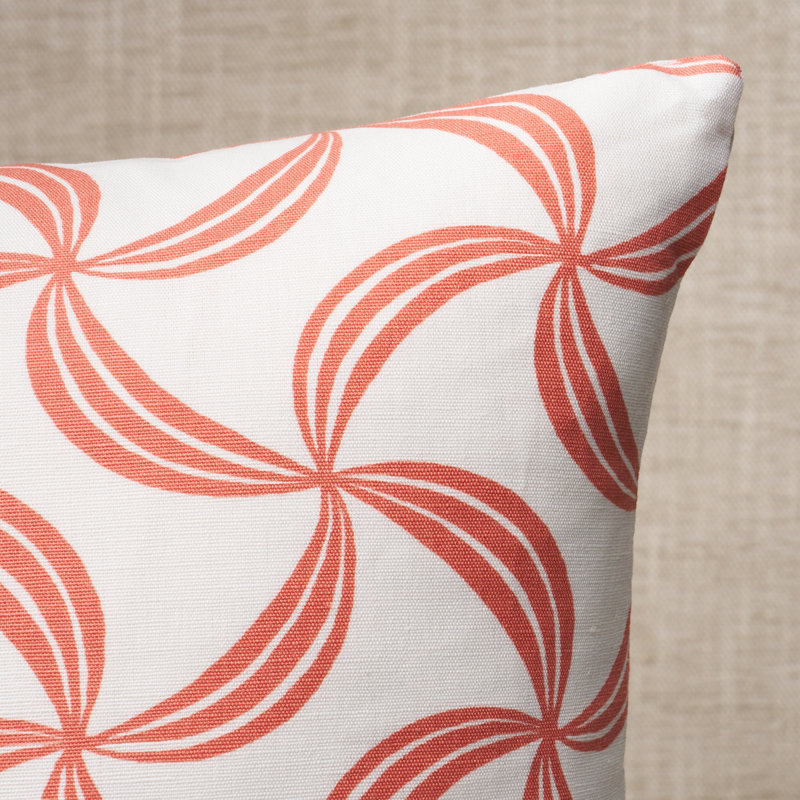Ambrosia Throw Pillow, 22"H x 22"W, Coral