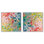Colorful Fish Patterns II Set Canvas Flowy Abstracts by Art Remedy