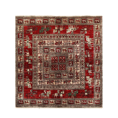One-of-a-Kind 5' Square Wool Area Rug in