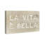 «Life is Beautiful Typographie and Quotes», reproduction d'art textuel sur toile-33246636-33246650