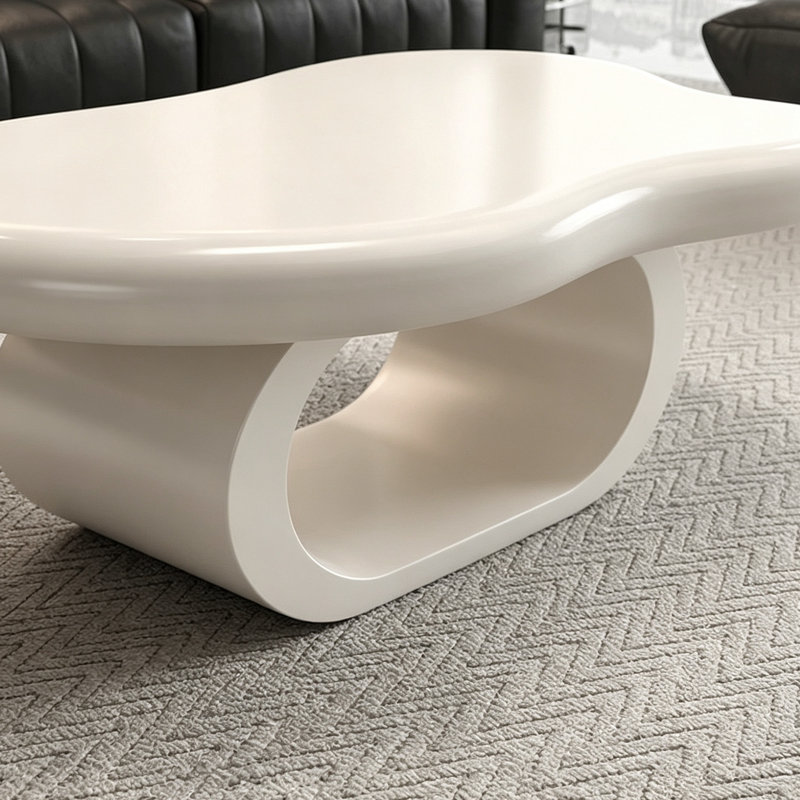 Ensemble de tables basses Modern Home, 17.71" H x 47.24" W x 31.1" D, Cream, Cream