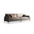 Gray Genuine Leather Modular Sofa