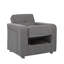 Fauteuil rembourré convertible avec rangement