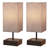 Niav Metal Table Lamp Set with USB (Set of 2)