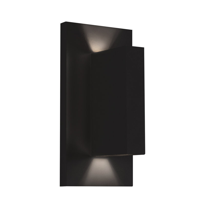 Vista 1 - Light LED Outdoor Flush Mount, Black