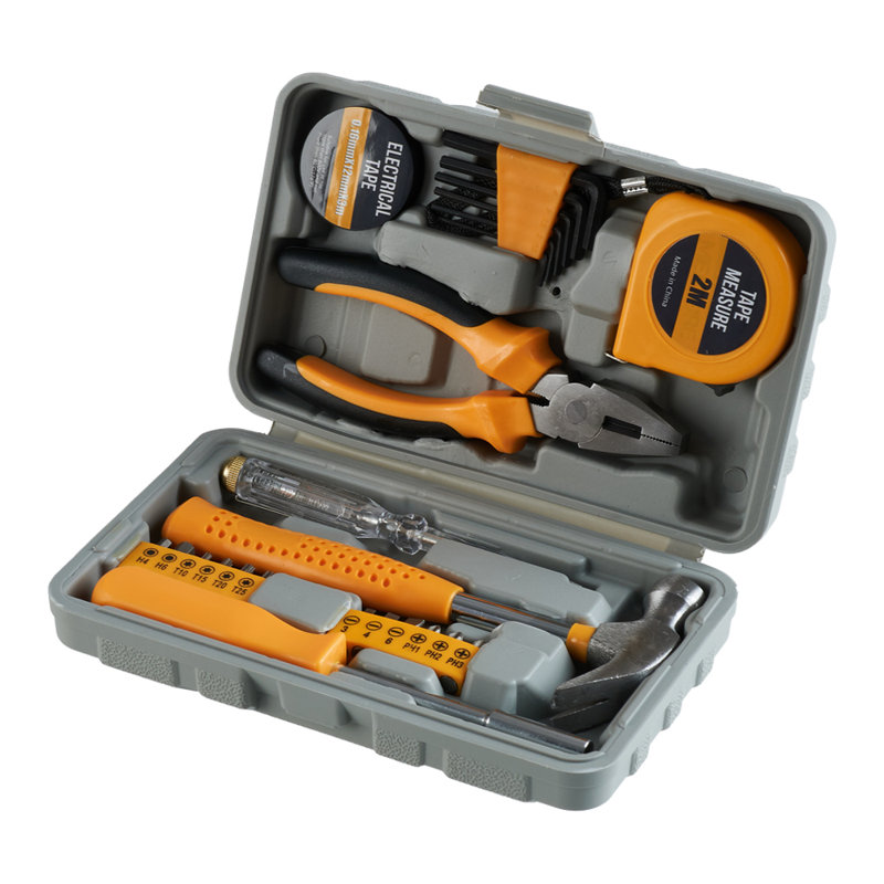24pcs Household DIY Tool Kit, Yellow