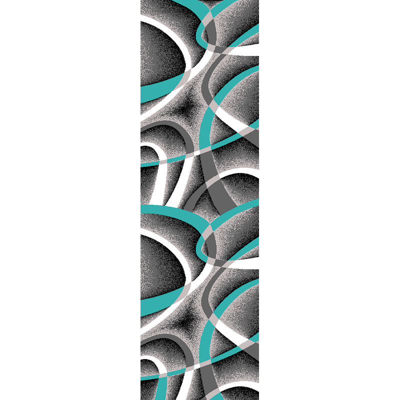 Mccampbell Performance Abstract Indoor Rug, Runner 2'2" x 7'4"