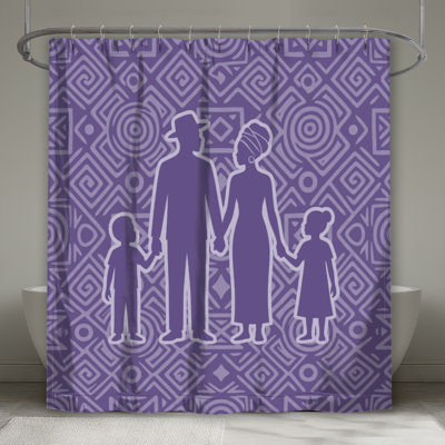 Rideaux de douche silhouette africaine