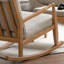 Chaise berçante en bois massif Modern Modern-100683082-100683081