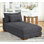 Chaise longue rembourrée Careena