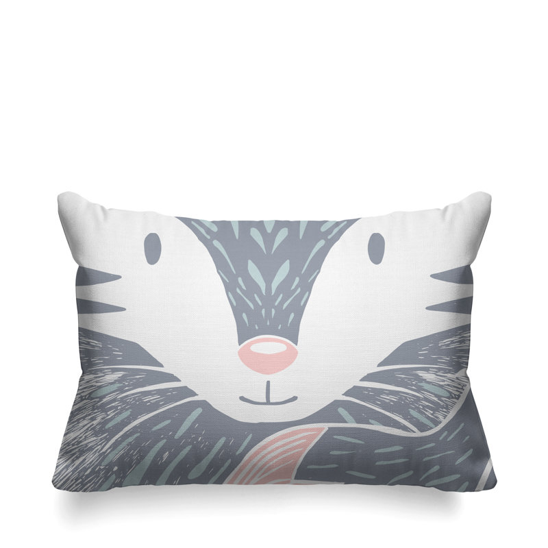 Coussin décoratif d'intérieur Foxy Woodland, gris